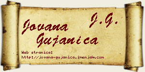 Jovana Gujanica vizit kartica